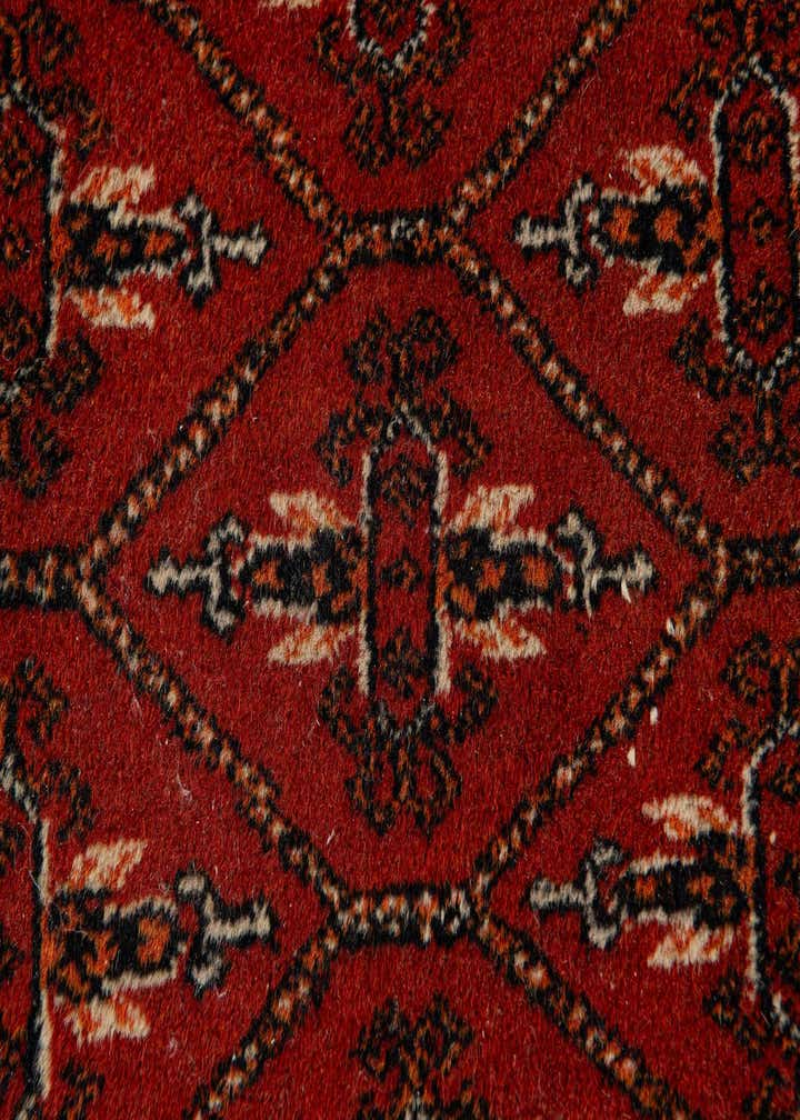 4' 1 x 6' 2 Hand Knotted Bokhara Oriental Wool Rug