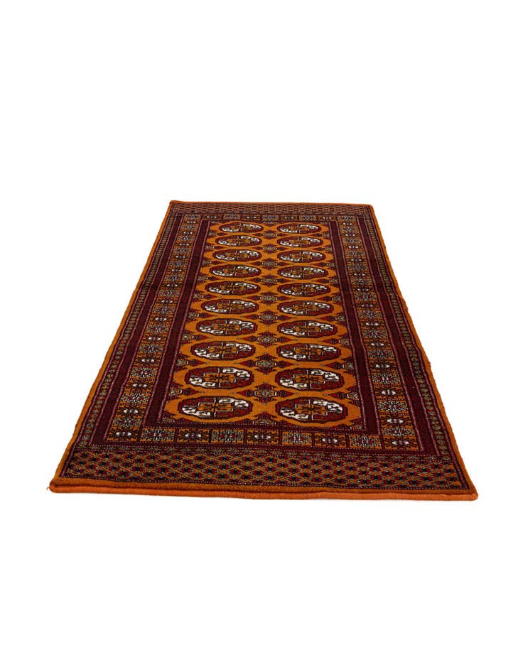 Detail image of 3' 1 x 5' 2 Hand Knotted Bokhara Oriental Wool Rug