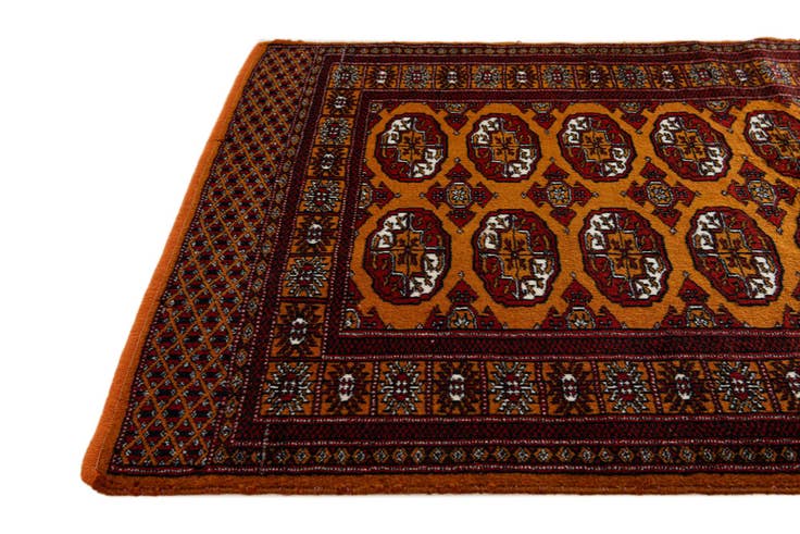 Detail image of 3' 1 x 5' 2 Hand Knotted Bokhara Oriental Wool Rug