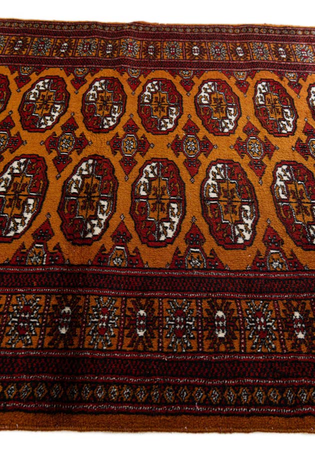 Detail image of 3' 1 x 5' 2 Hand Knotted Bokhara Oriental Wool Rug