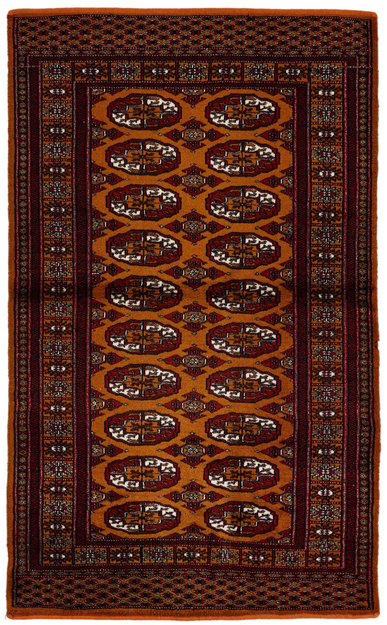3' 1 x 5' 2 Hand Knotted Bokhara Oriental Wool Rug
