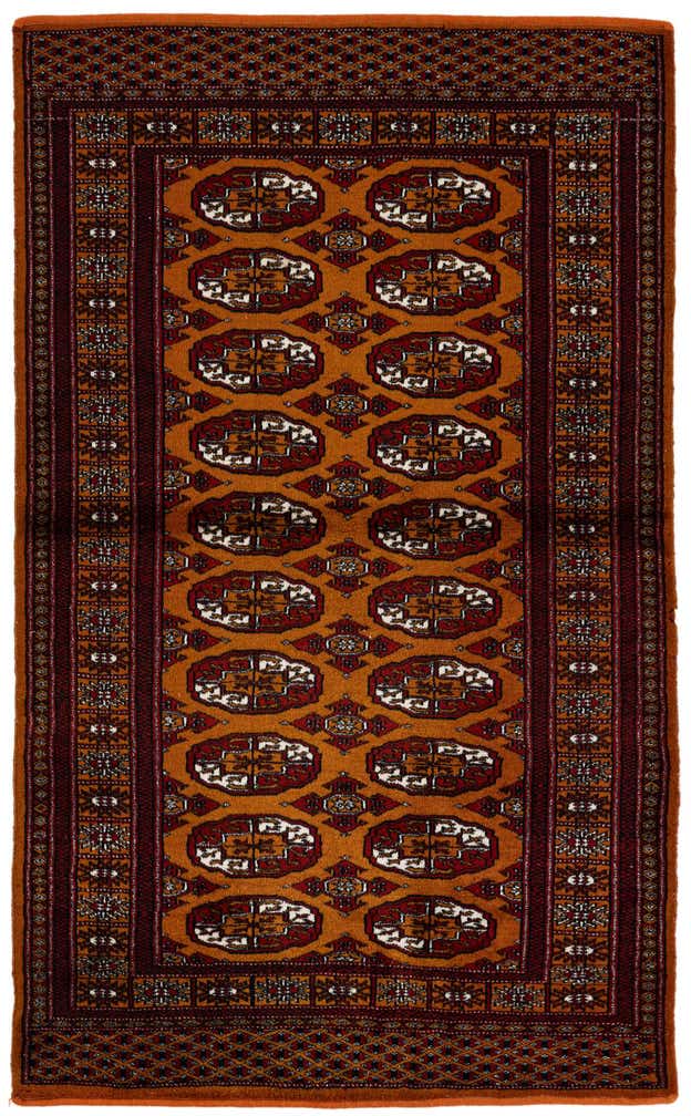 3' 1 x 5' 2 Hand Knotted Bokhara Oriental Wool Rug
