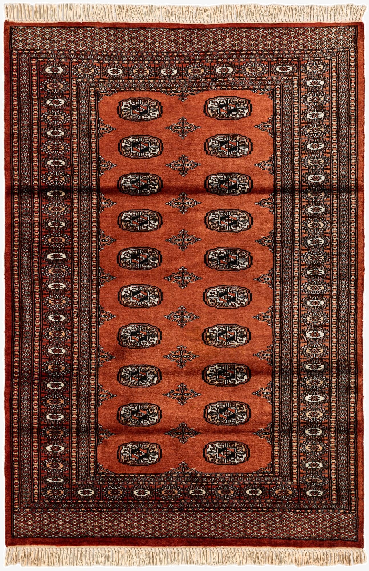 125cm x 180cm  Hand Knotted Bokhara Wool Alfombra