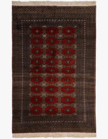 5' 3 x 7' 11 Hand Knotted Bokhara Oriental Wool Rug