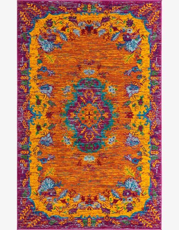 Orange Calypso Rug