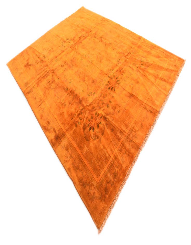 Detail image of 8' x 10' 1  Hand Knotted Carved Pekin Wool Rug