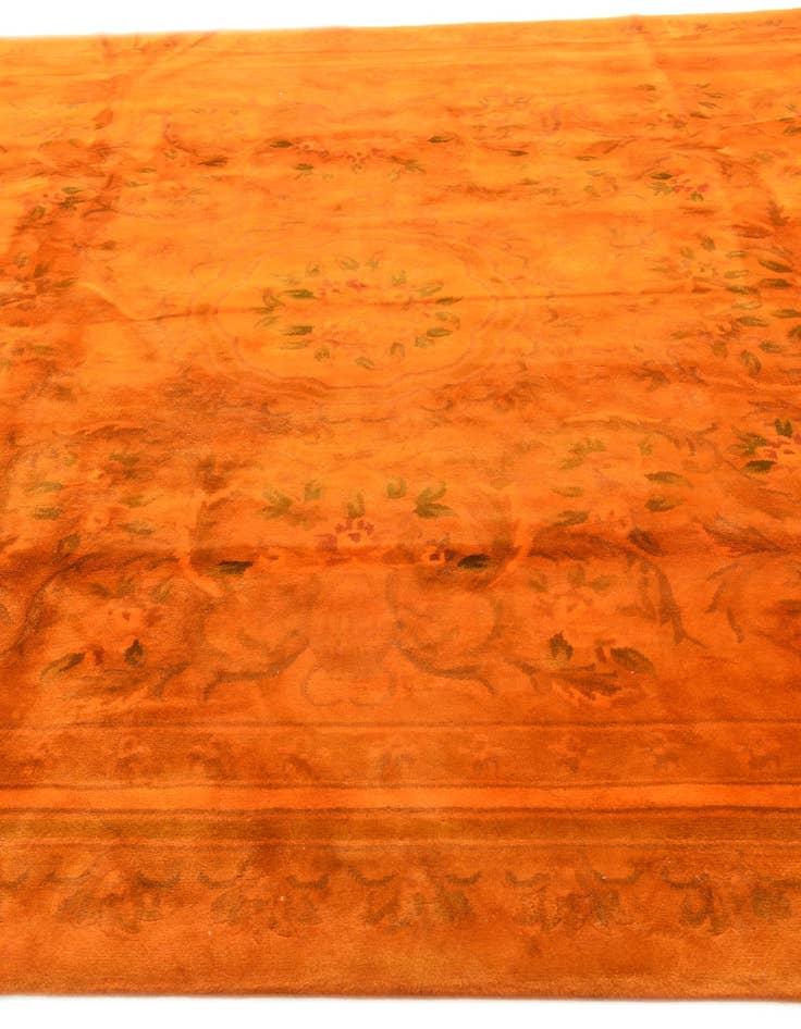 Detail image of 8' x 10' 1  Hand Knotted Carved Pekin Wool Rug