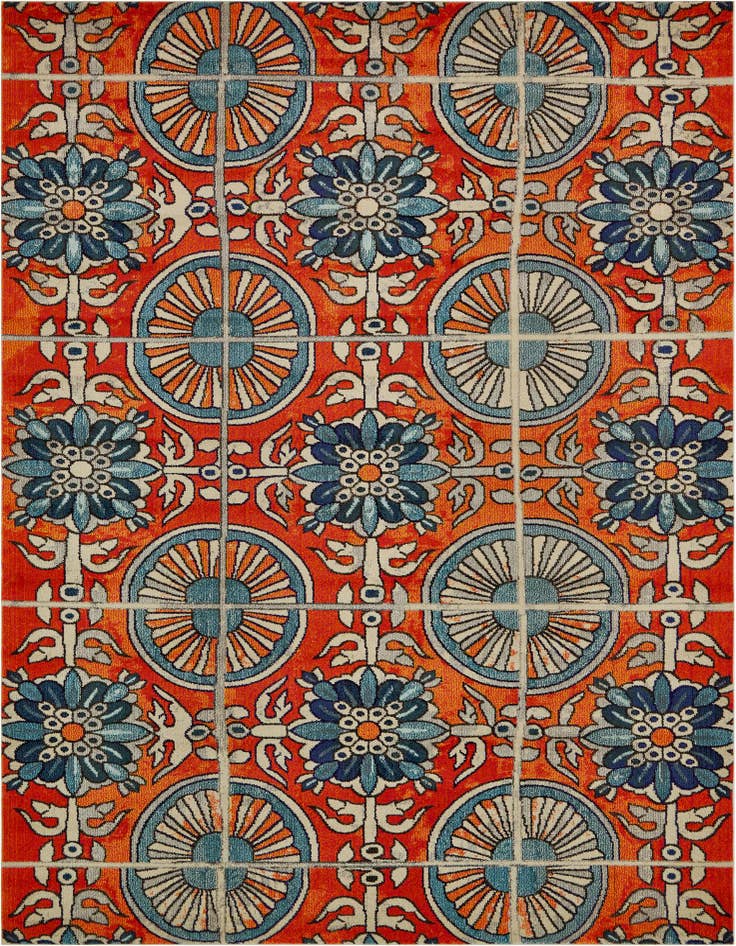 Detail image of 9' x 12' 2 Washable Casablanca Rug