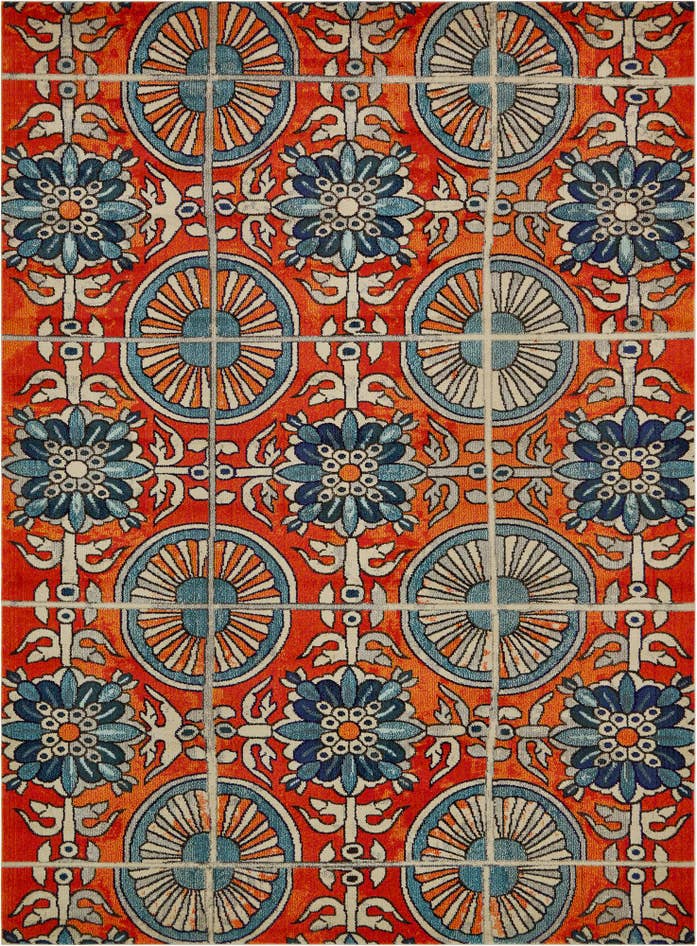 Detail image of 9' x 12' 2 Washable Casablanca Rug