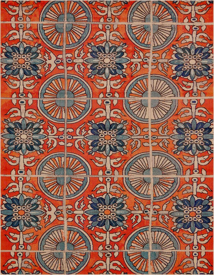 Detail image of 10' 6 x 16' 5 Washable Casablanca Rug