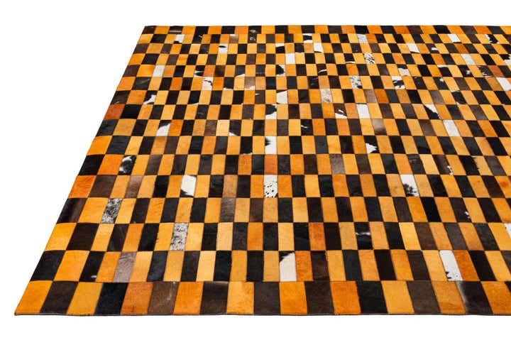 8' 1 x 9' 11 Cowhide - Patchwork Rug