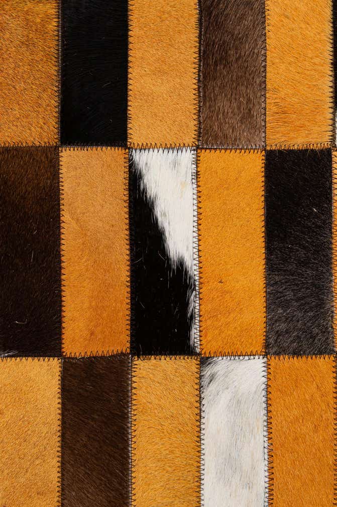 8' 1 x 9' 11 Cowhide - Patchwork Rug