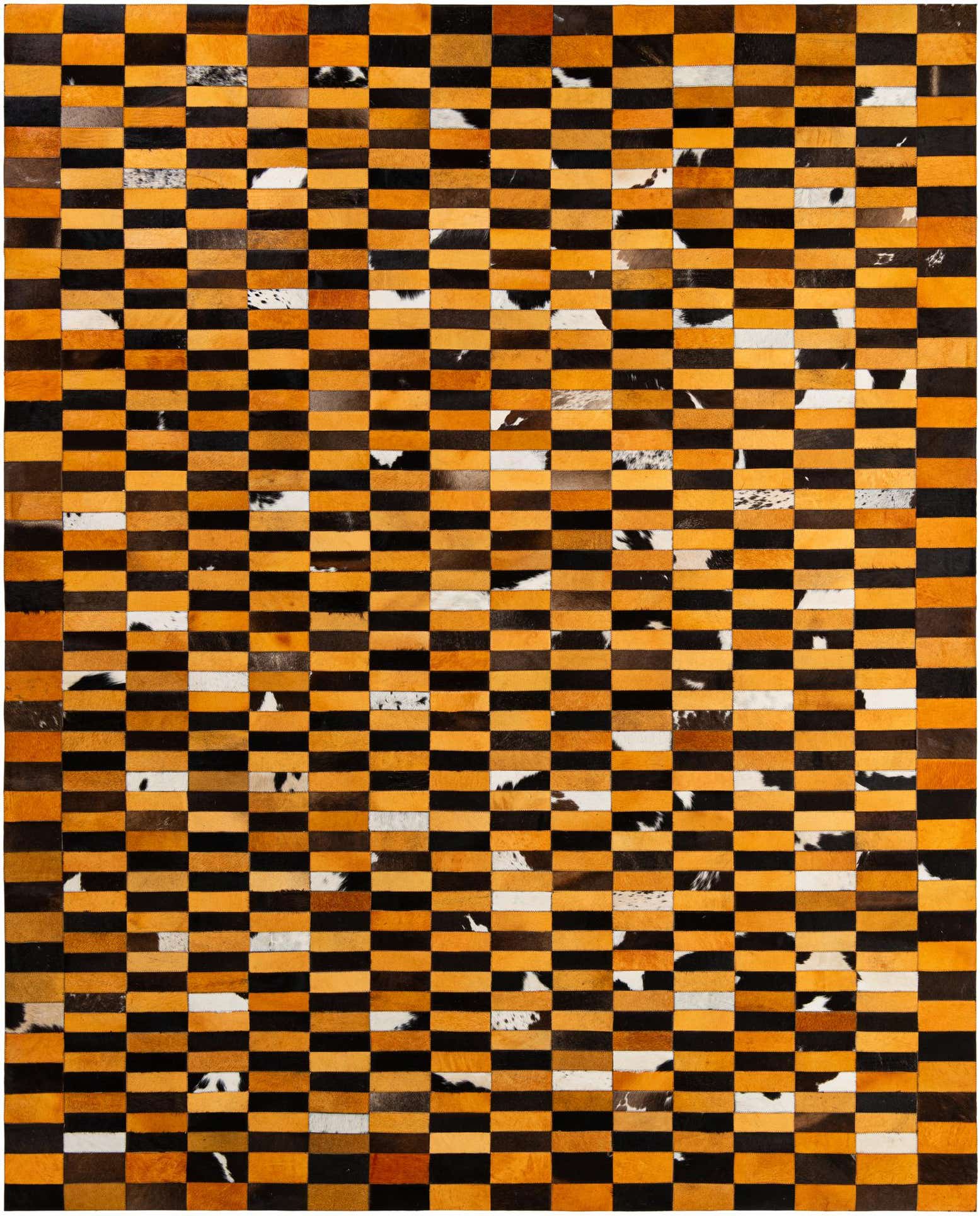 8' 1 x 9' 11 Cowhide - Patchwork Rug