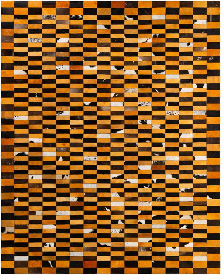 8' 1 x 9' 11 Cowhide - Patchwork Rug