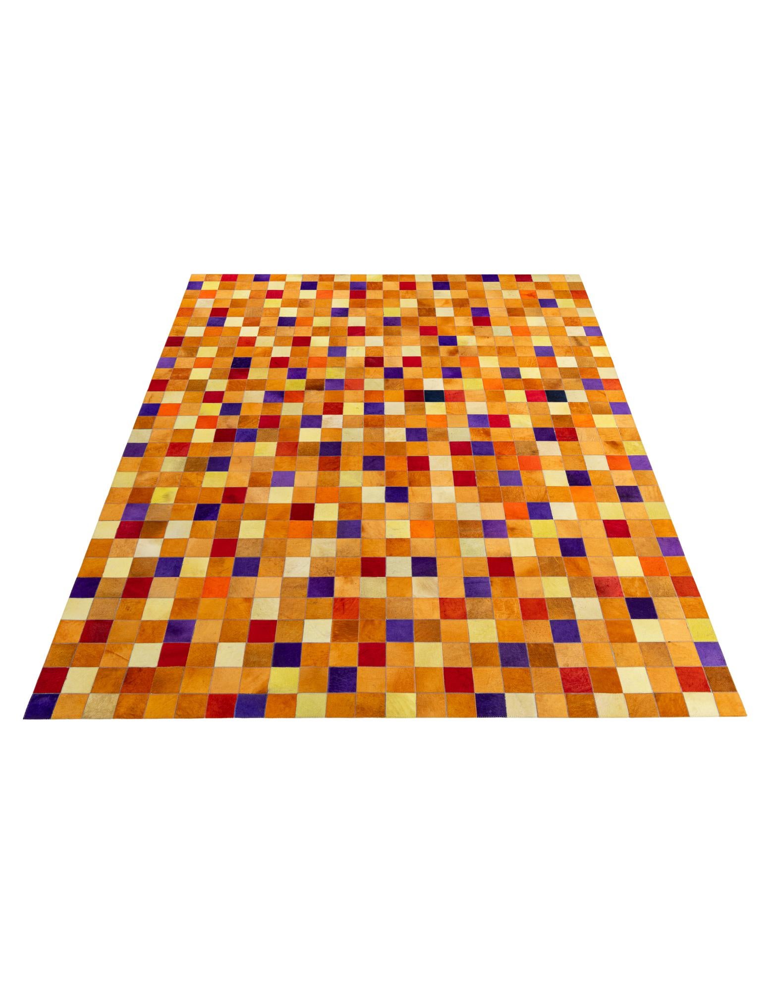 8' x 9' 11 Cowhide - Patchwork Rug