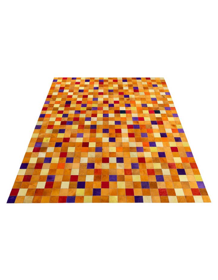 8' x 9' 11 Cowhide - Patchwork Rug