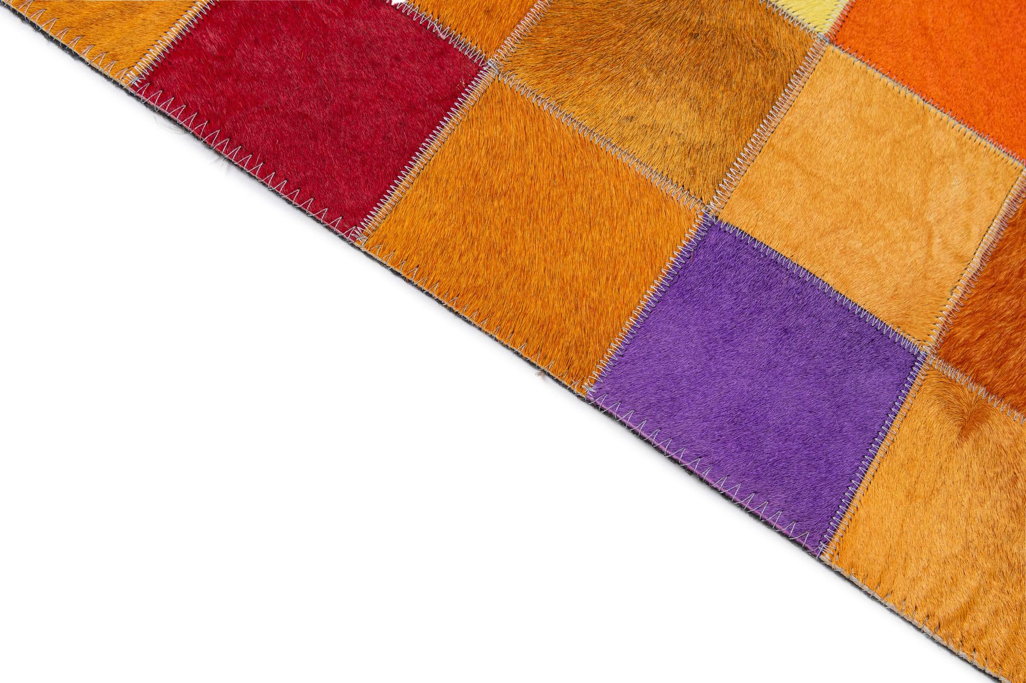 8' x 9' 11 Cowhide - Patchwork Rug