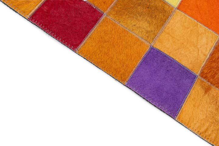 8' x 9' 11 Cowhide - Patchwork Rug