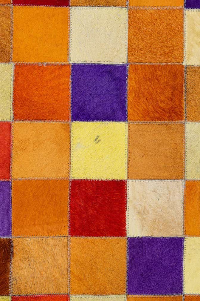8' x 9' 11 Cowhide - Patchwork Rug