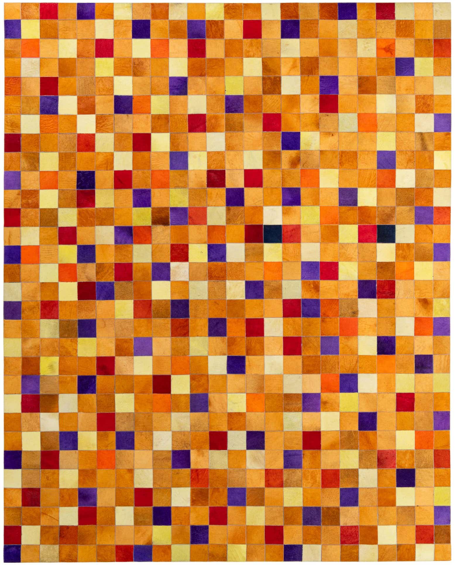 8' x 9' 11 Cowhide - Patchwork Rug