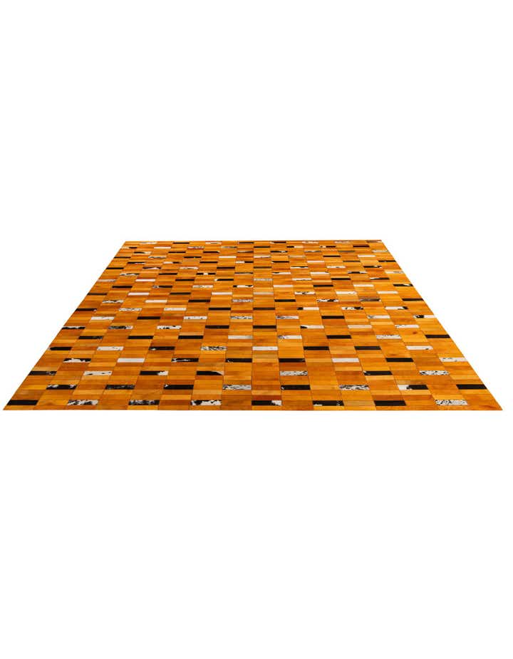 8' x 9' 11 Cowhide - Patchwork Rug