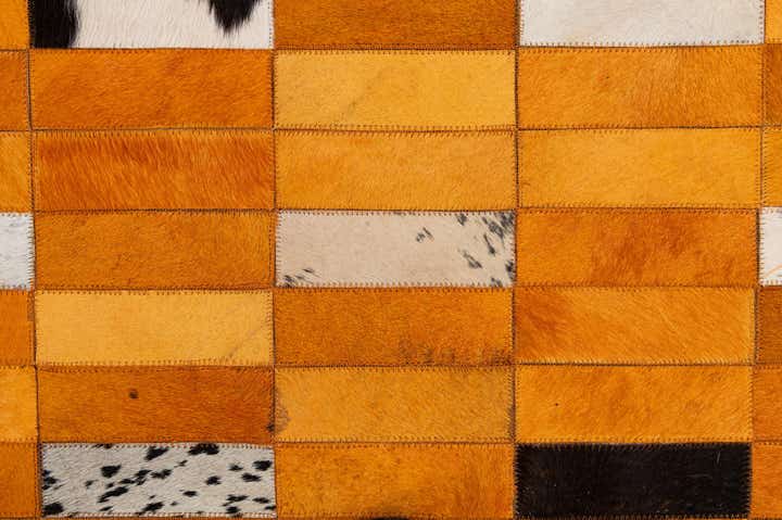 8' x 9' 11 Cowhide - Patchwork Rug