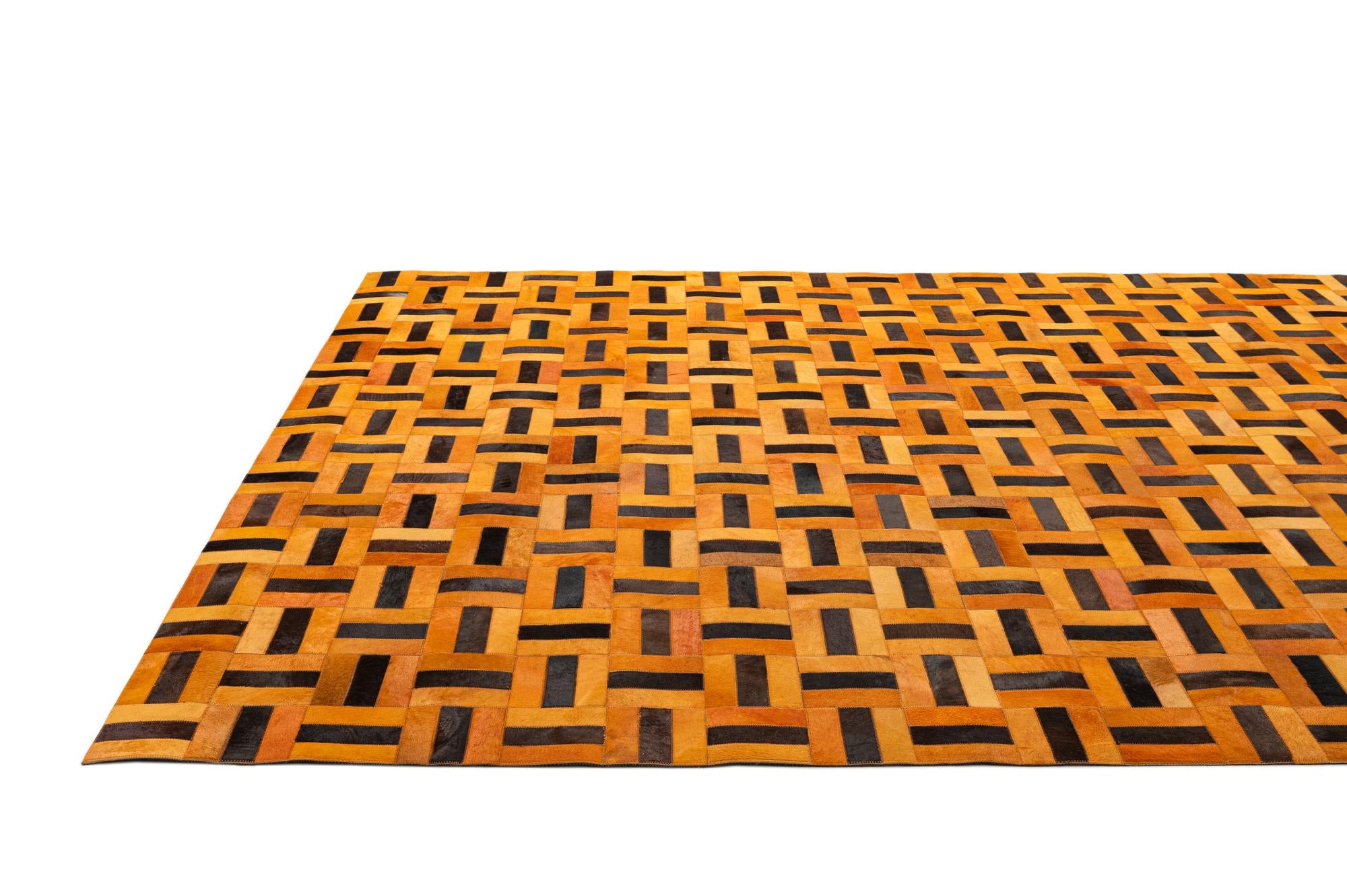 8' x 9' 11 Cowhide - Patchwork Rug
