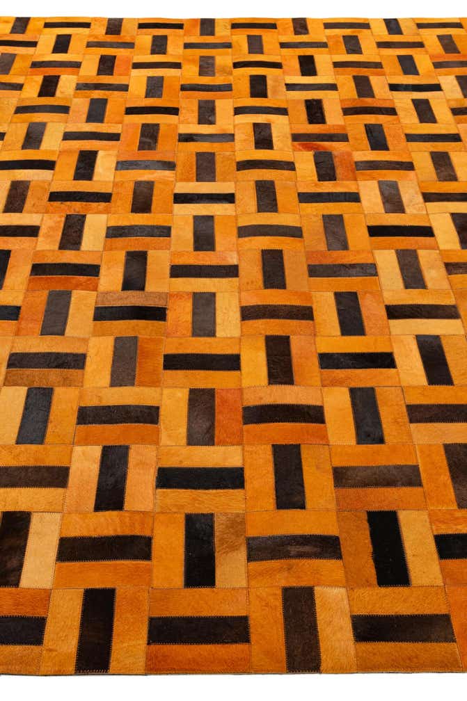 8' x 9' 11 Cowhide - Patchwork Rug
