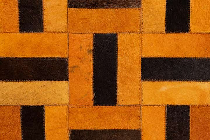 8' x 9' 11 Cowhide - Patchwork Rug