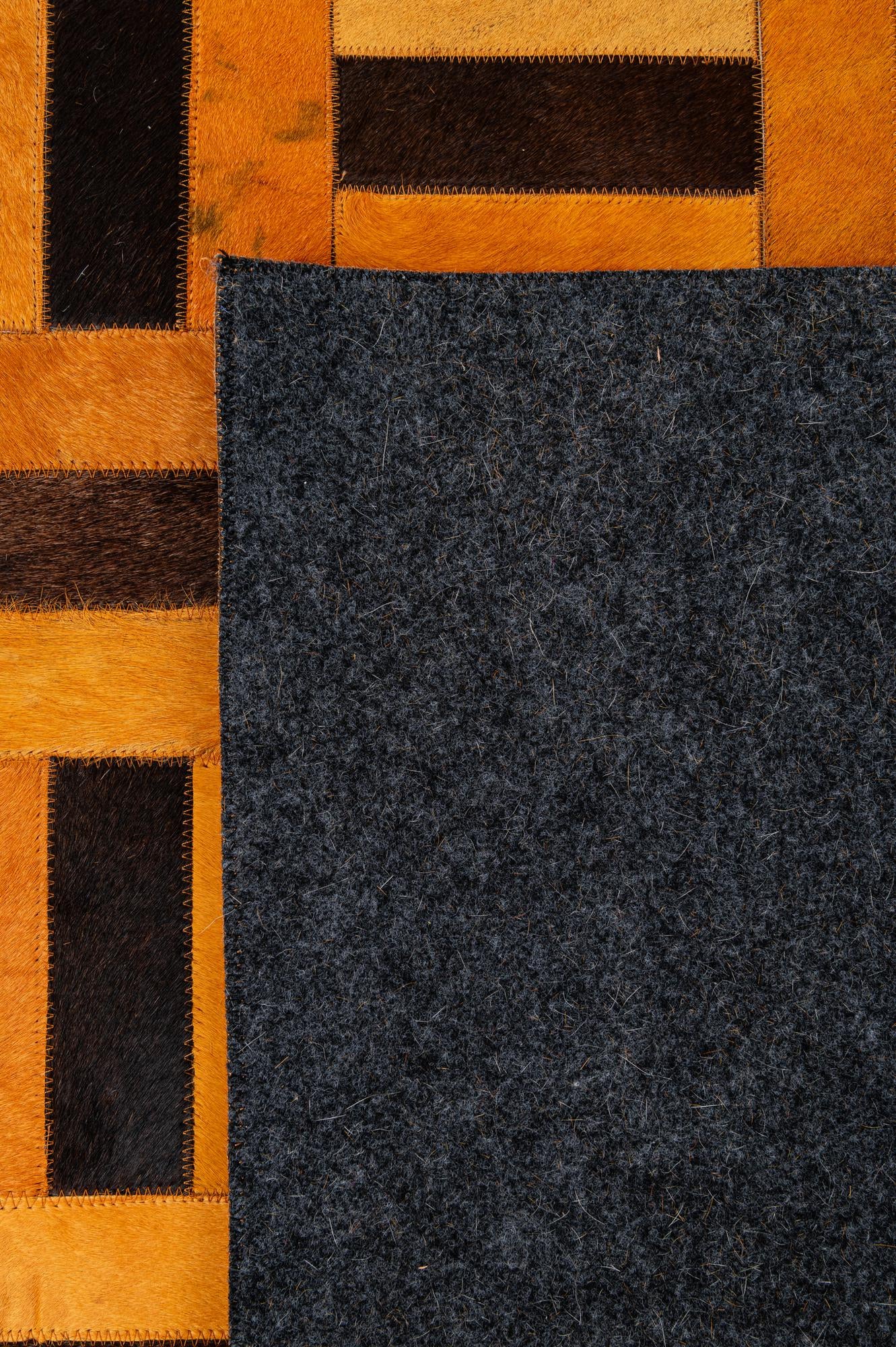 8' x 9' 11 Cowhide - Patchwork Rug