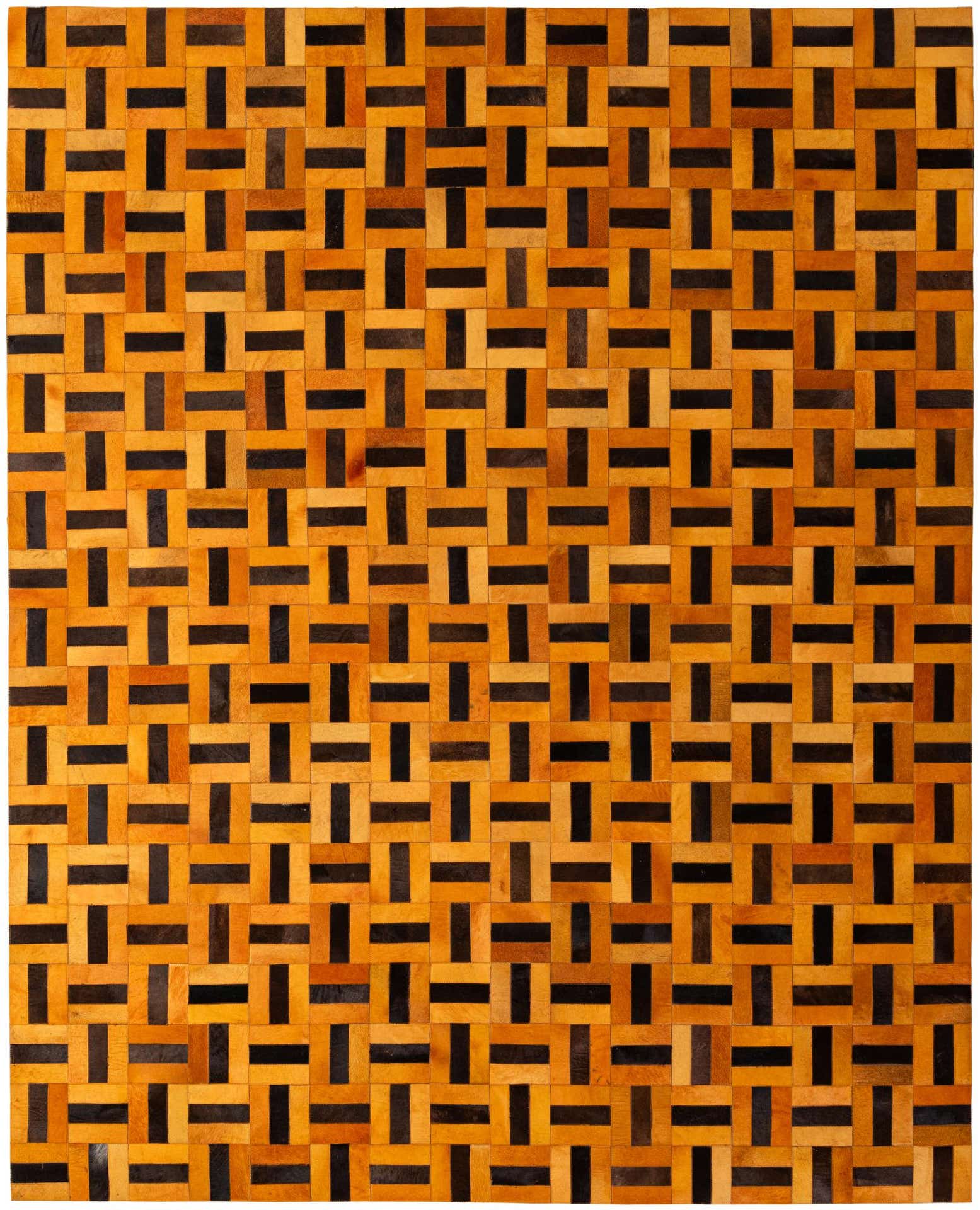 8' x 9' 11 Cowhide - Patchwork Rug