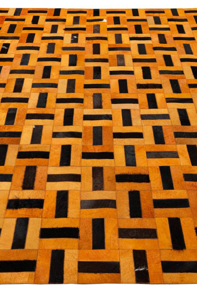 Detail image of 8' x 9' 11 Cowhide - Patchwork Rug