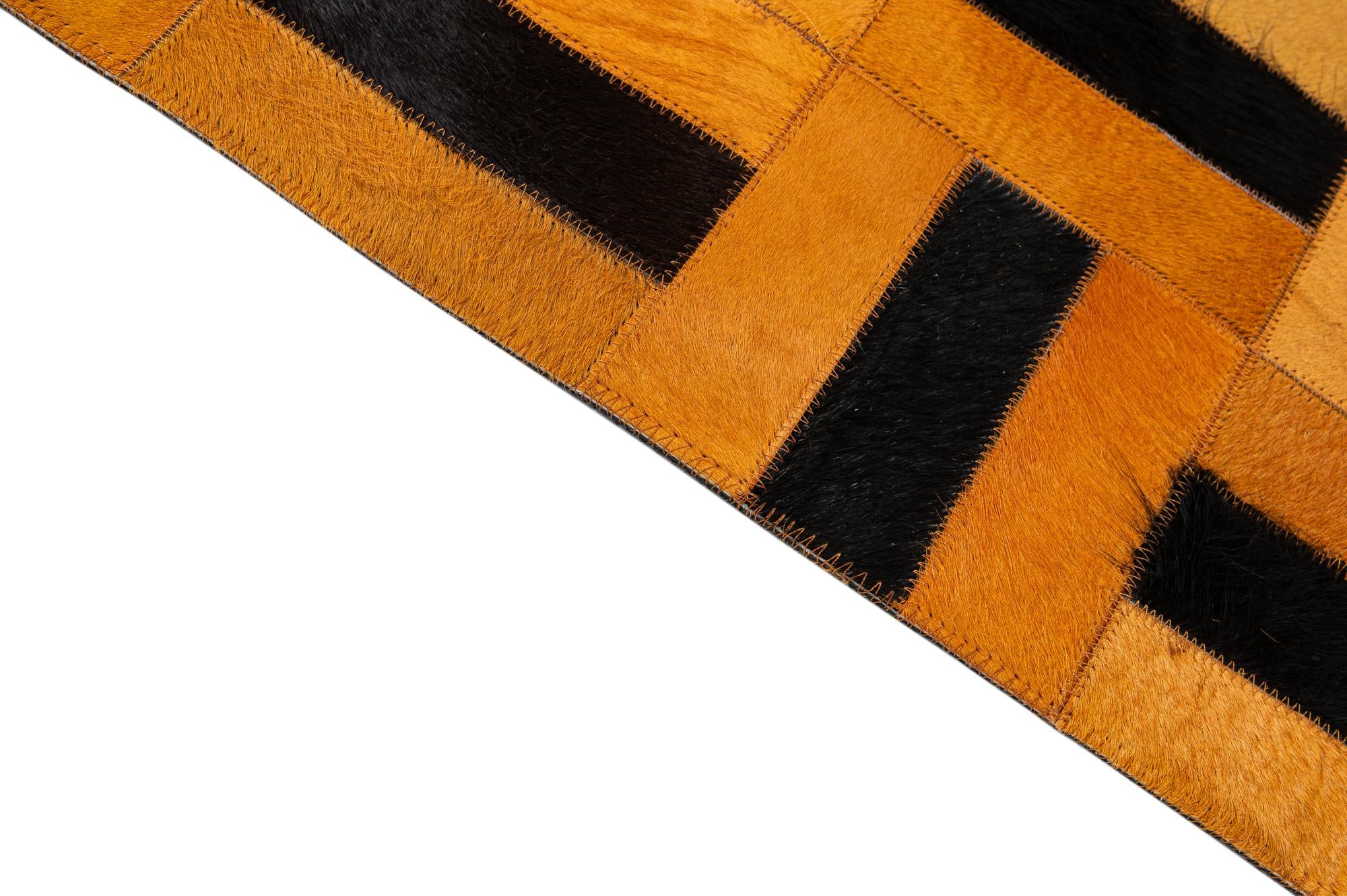 8' x 9' 11 Cowhide - Patchwork Rug