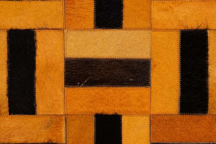 8' x 9' 11 Cowhide - Patchwork Rug