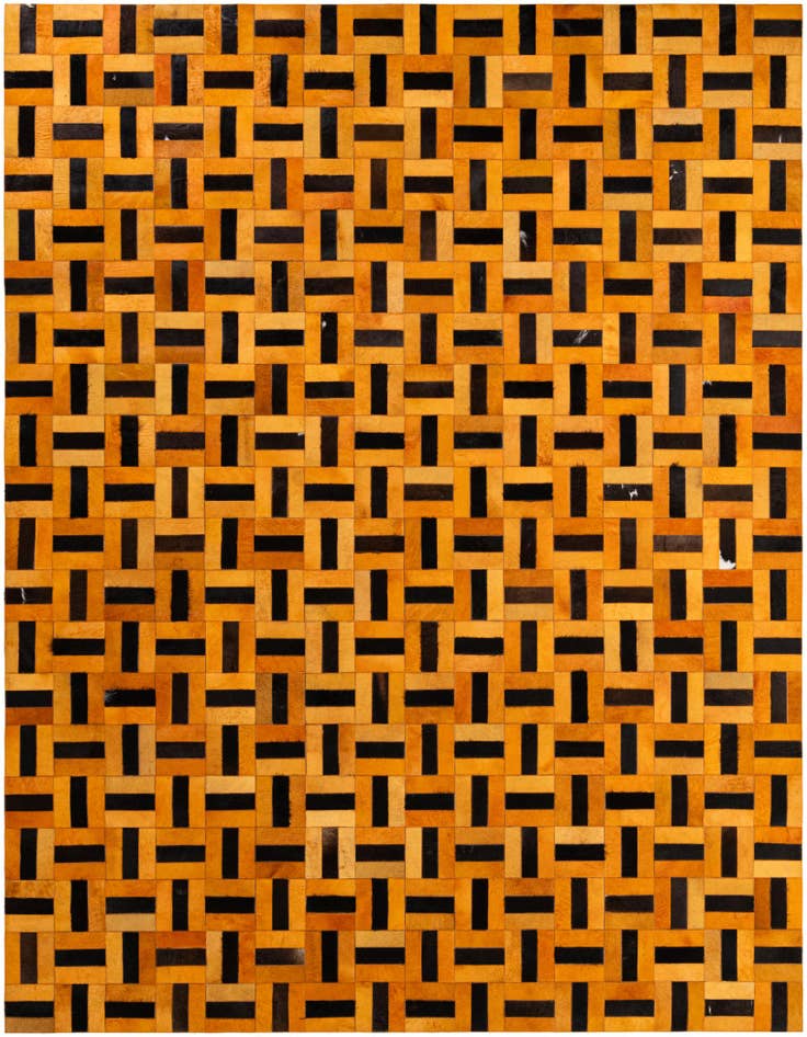 Detail image of 8' x 9' 11 Cowhide - Patchwork Rug