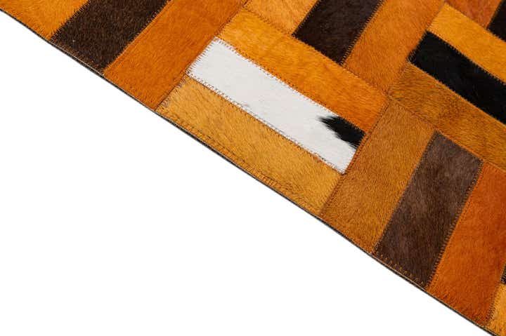 8' x 9' 11 Cowhide - Patchwork Rug