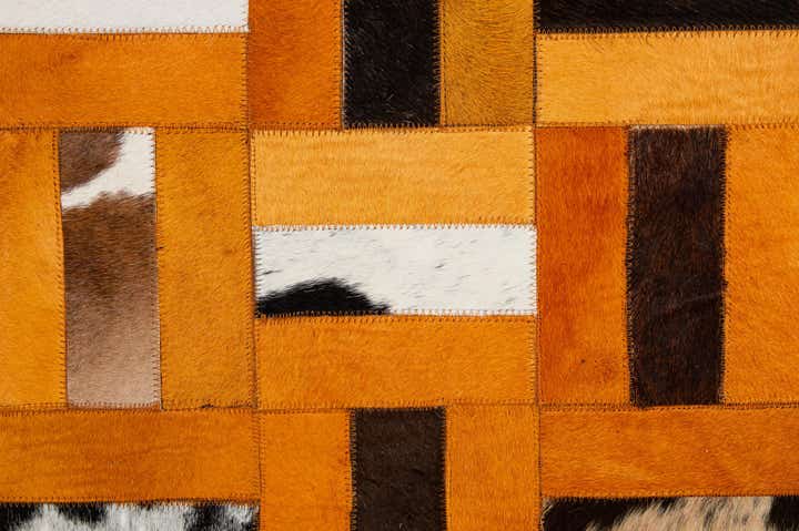 8' x 9' 11 Cowhide - Patchwork Rug