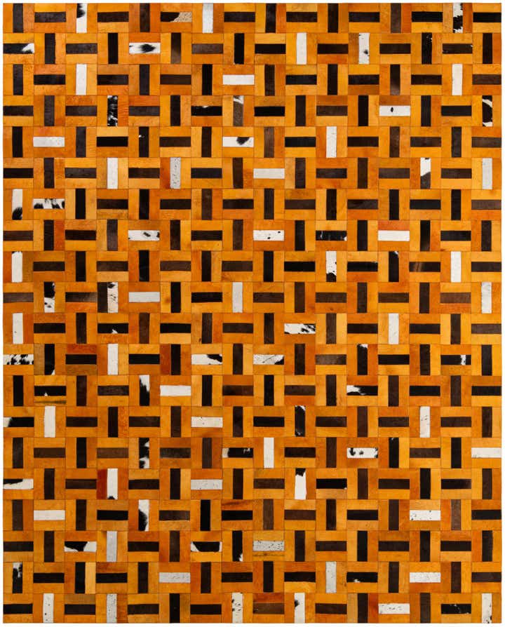 8' x 9' 11 Cowhide - Patchwork Rug