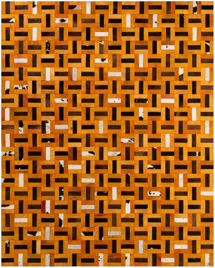 Detail image of 8' x 9' 11 Cowhide - Patchwork Rug