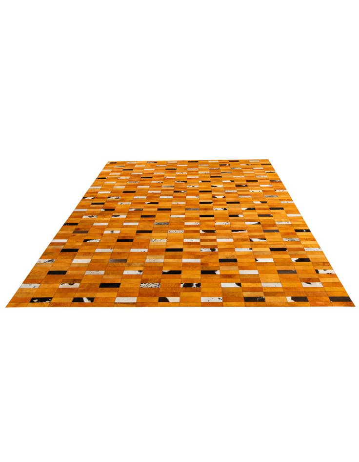 Detail image of 8' x 9' 9 Cowhide - Patchwork Rug