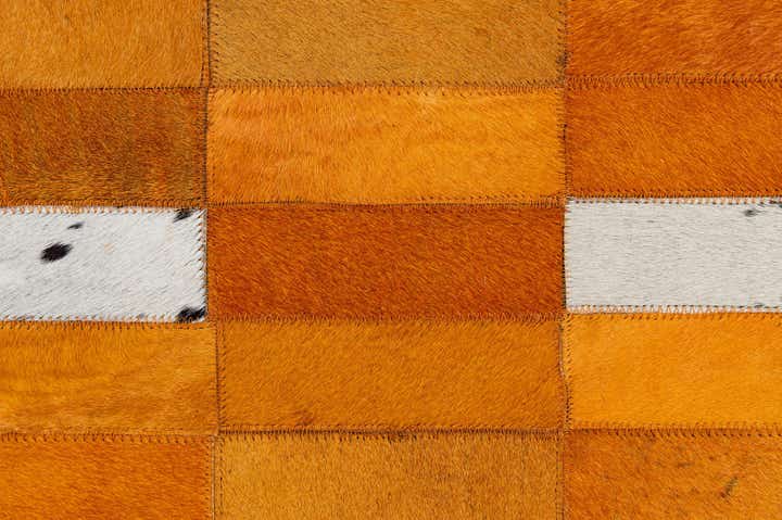 8' x 9' 9 Cowhide - Patchwork Rug