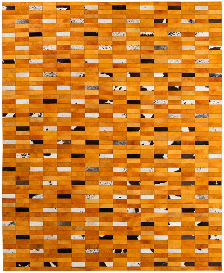 Detail image of 8' x 9' 9 Cowhide - Patchwork Rug