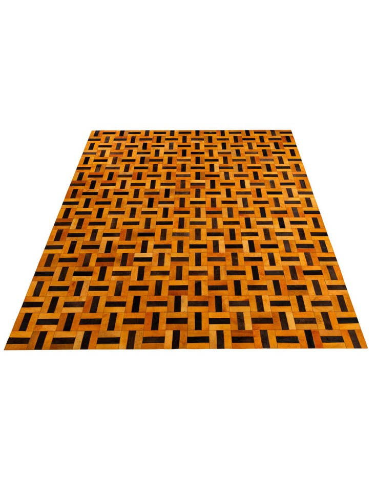 Detail image of 8' x 9' 9 Cowhide - Patchwork Rug