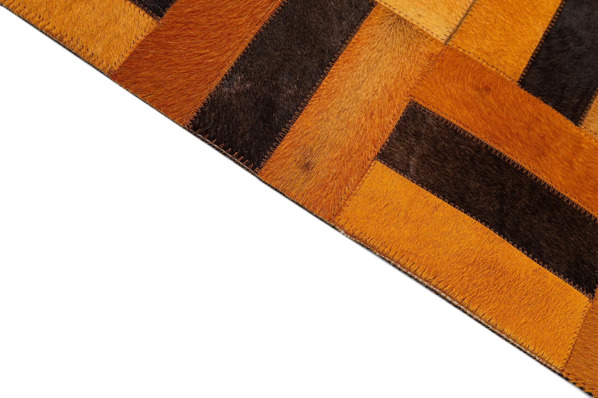 8' x 9' 9 Cowhide - Patchwork Rug