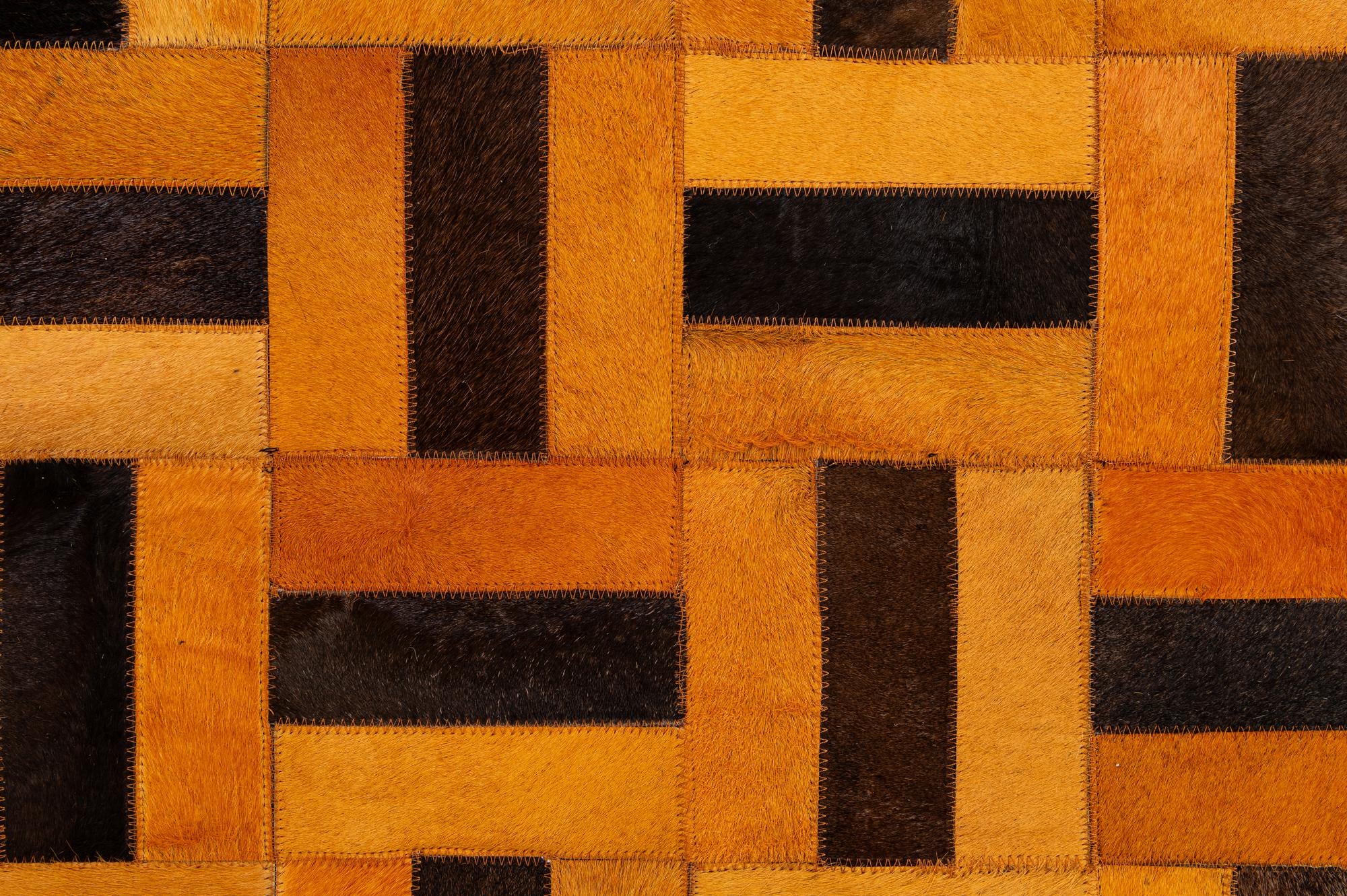 8' x 9' 9 Cowhide - Patchwork Rug