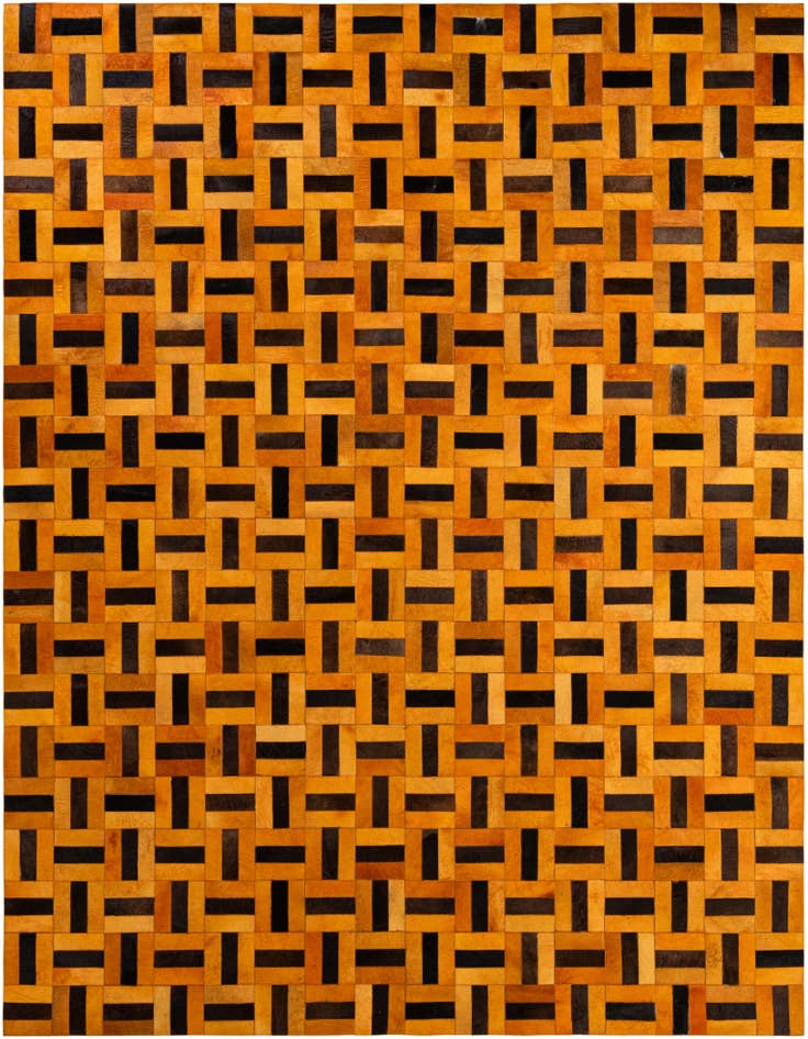 Detail image of 8' x 9' 9 Cowhide - Patchwork Rug