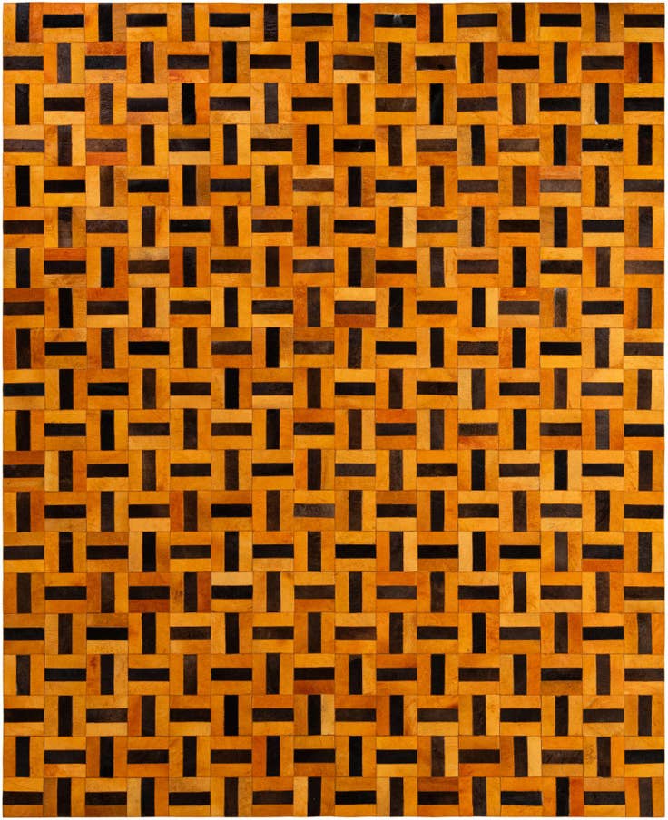 Detail image of 8' x 9' 9 Cowhide - Patchwork Rug