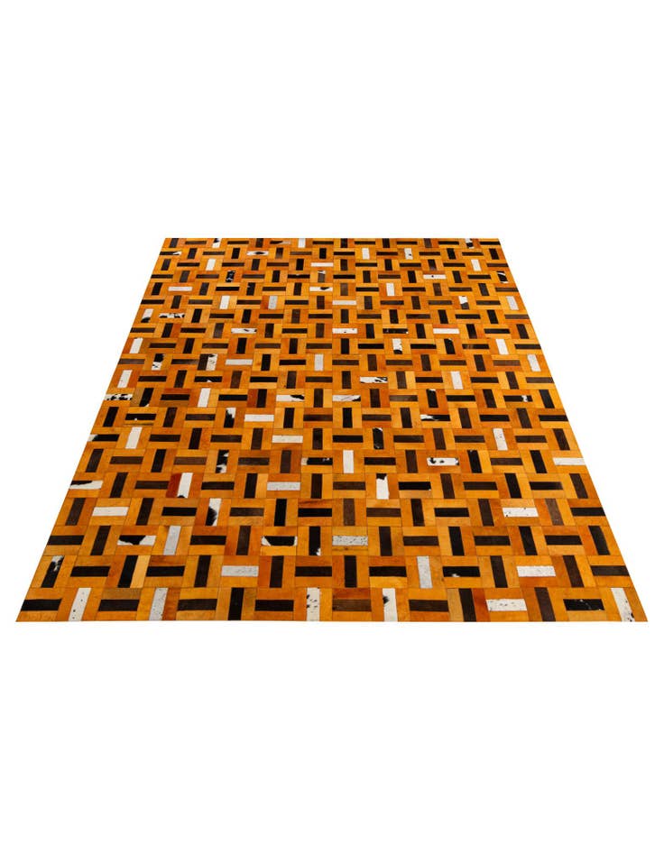 Detail image of 8' x 9' 11 Cowhide - Patchwork Rug
