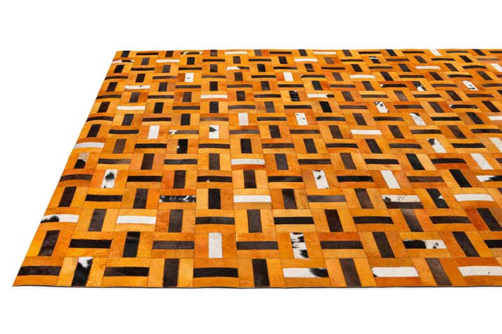 8' x 9' 11 Cowhide - Patchwork Rug