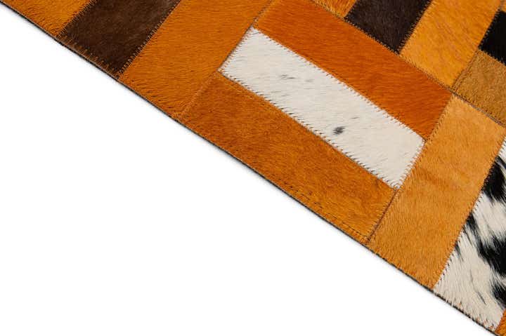 8' x 9' 11 Cowhide - Patchwork Rug
